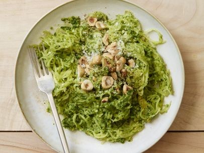 Spaghetti squash with kale pesto
