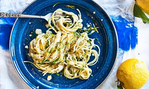 Spaghetti with lemon
