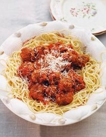 Spaghetti with meatballs