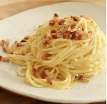 Spaghetti with the carbonara of dreams (Spaghetti alla carbonara)