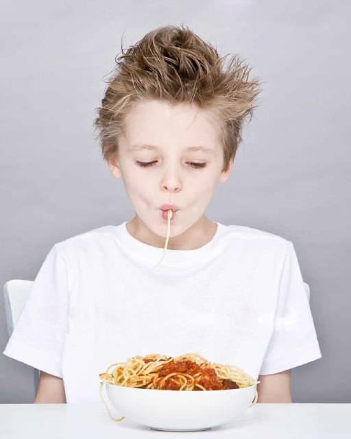 Spaghetti with tomato sauce and meatballs