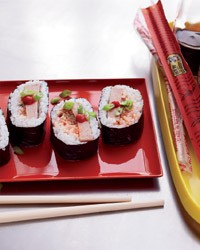 Spam-and-kimchi musubi