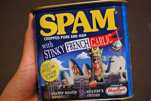 Spam, egg and rice