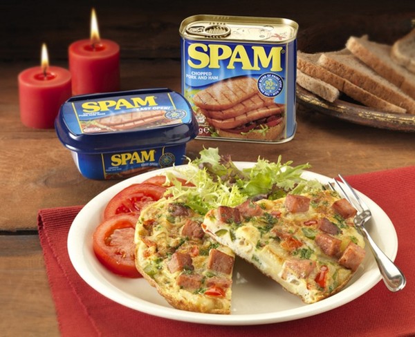 Spam-ish omelette