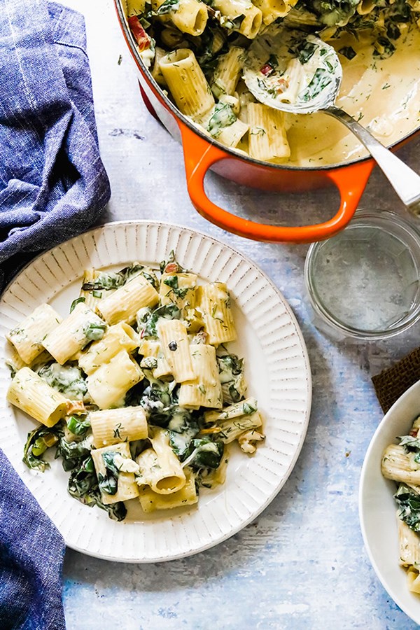Spanakopita baked ziti