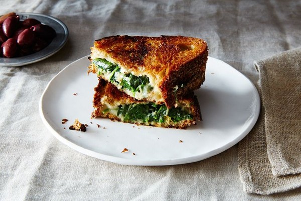 Spanakopita grilled cheese