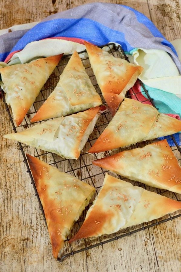 Spanakopita with wild greens