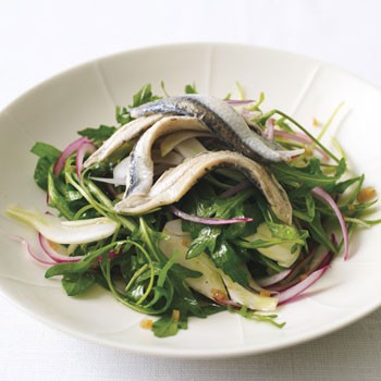 Spanish anchovy, fennel, and preserved lemon salad