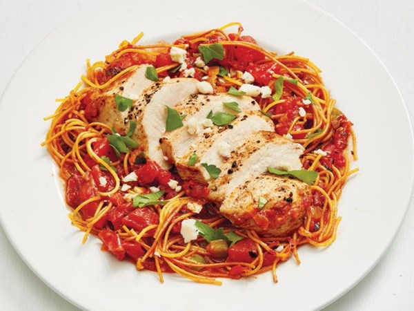 Spanish chicken and pasta