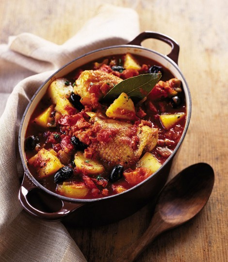 Spanish chicken and potato stew