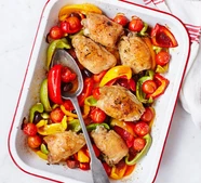 Spanish chicken traybake