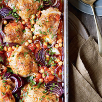 Spanish chicken with chick peas