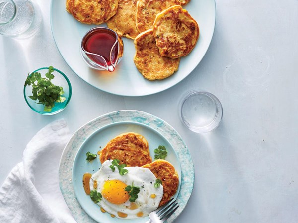 Spanish chorizo corn cakes