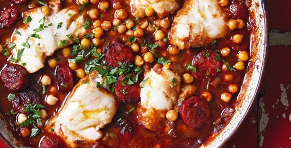 Spanish cod stew with chickpeas