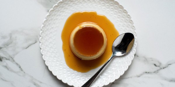 Spanish flan in my mother's style (Flan al estilo de mi madre)