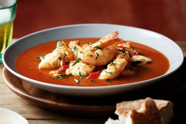 Spanish seafood stew (Caldereta)