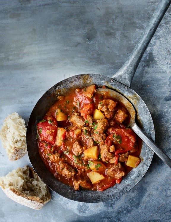 Spanish smoky lamb and pepper stew