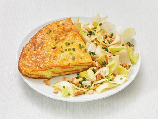 Spanish tortilla with sweet potatoes 
