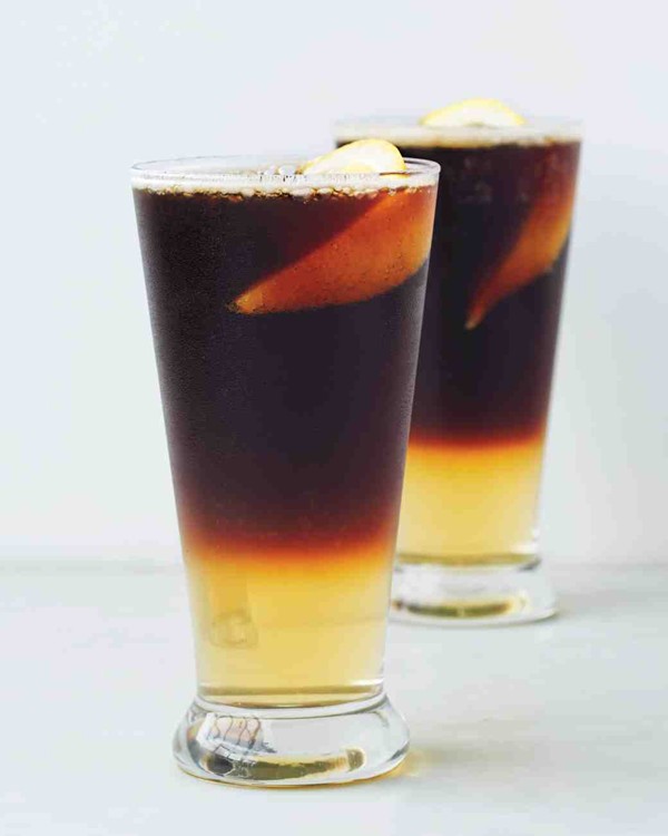 Sparkling black and tan