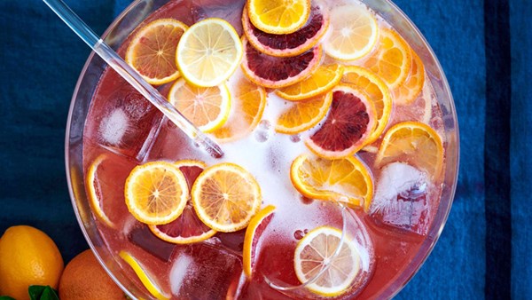 Sparkling Campari punch