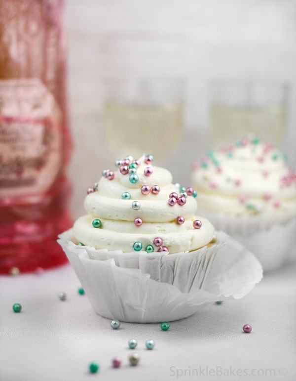 Sparkling Champagne cupcakes