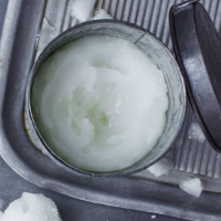 Sparkling elderflower sorbet