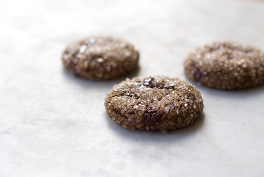 Sparkling ginger chip cookies