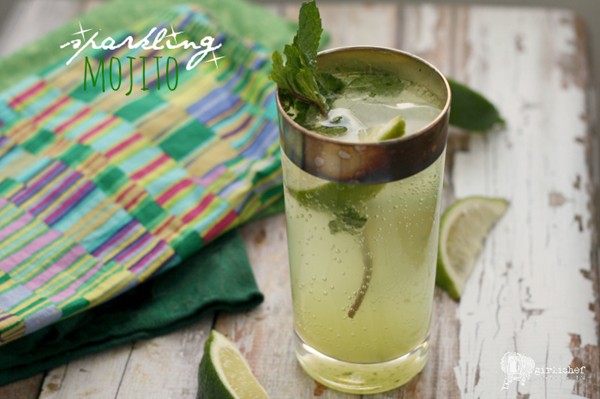 Sparkling mojitos