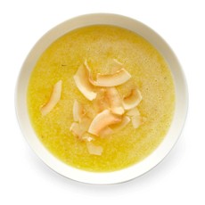 Sparkling pineapple soup