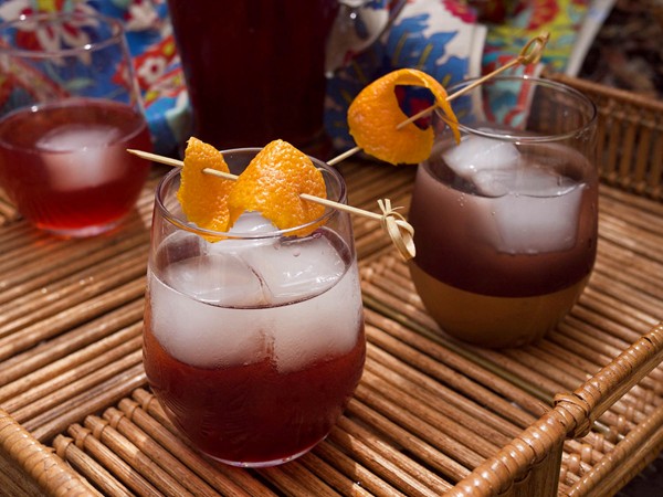 Sparkling pomegranate pitcher cocktail