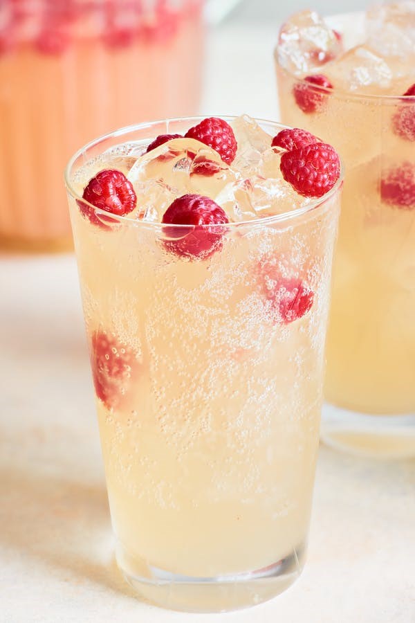 Sparkling raspberry ginger beer