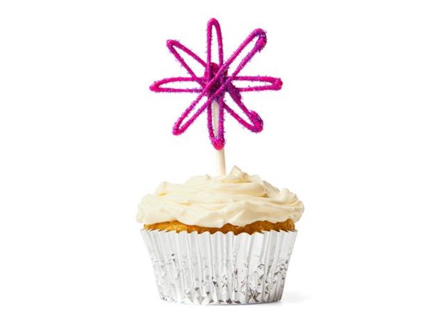 Sparkling star cupcake toppers