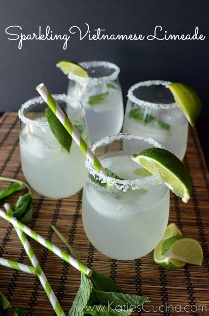 Sparkling Vietnamese limeade