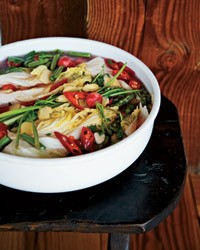 Sparkling white kimchi