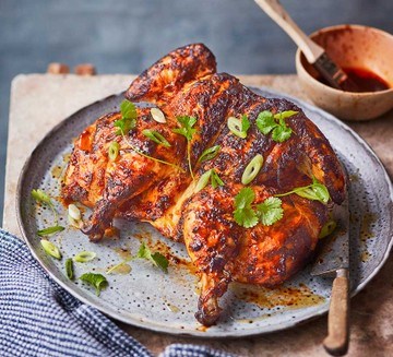 Spatchcock gochujang chicken