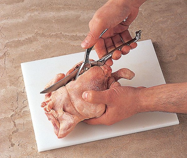 Spatchcocking a bird