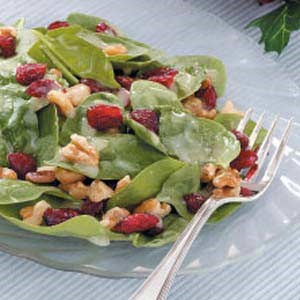 Special spinach salad 