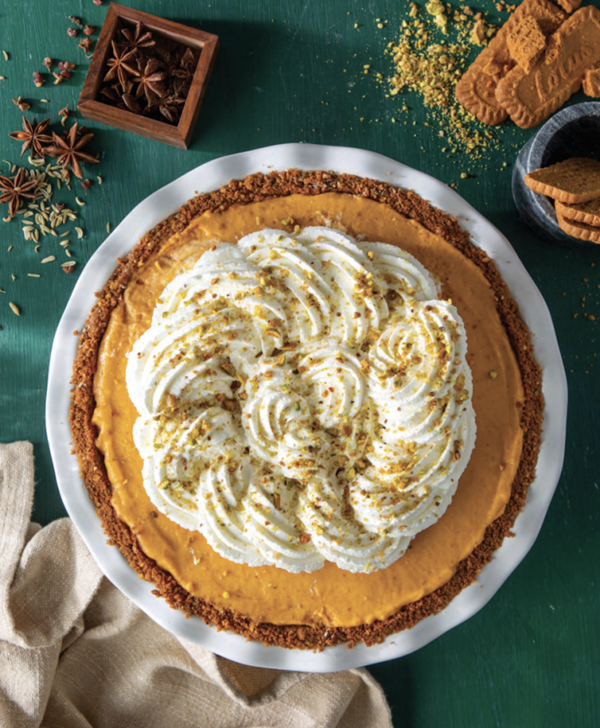 Speculaas-pumpkin chiffon pie