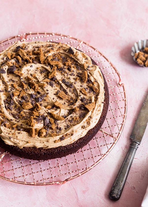 Speculoos brownie cake