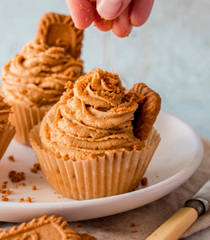 Speculoos cookie cupcakes