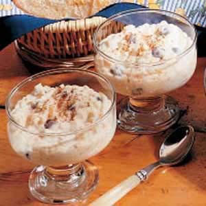 Speedy rice pudding