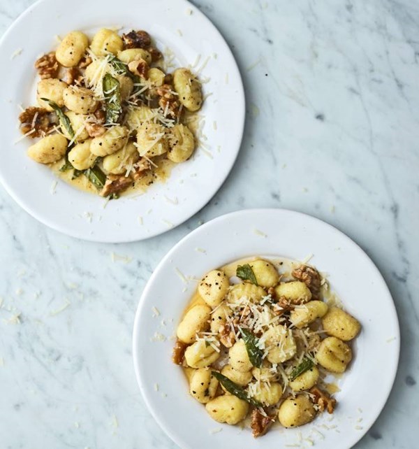 Speedy sage and walnut gnocchi