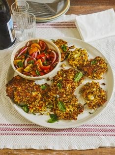 Speedy spiced carrot & quinoa fritters