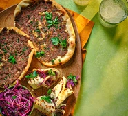 Speedy turkey wraps with pickled red cabbage