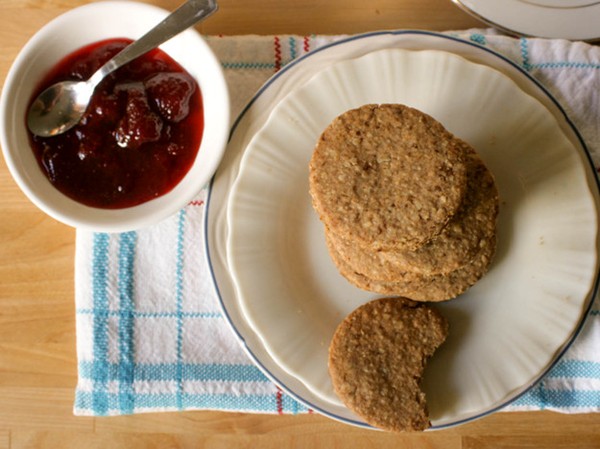 Spelt, oat, and muscovado sugar digestive biscuits