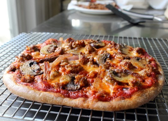 Spelt pizza