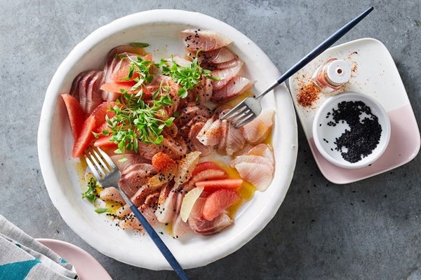 Spencer Gulf hiramasa kingfish crudo