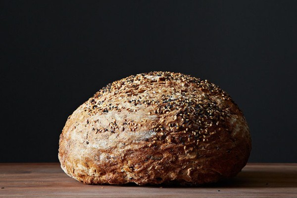 Spent grain & herb whole wheat bread