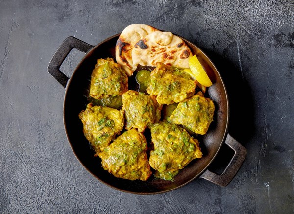 Spice-braised lemon-cilantro chicken