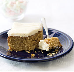 Spice cake with cream cheese frosting